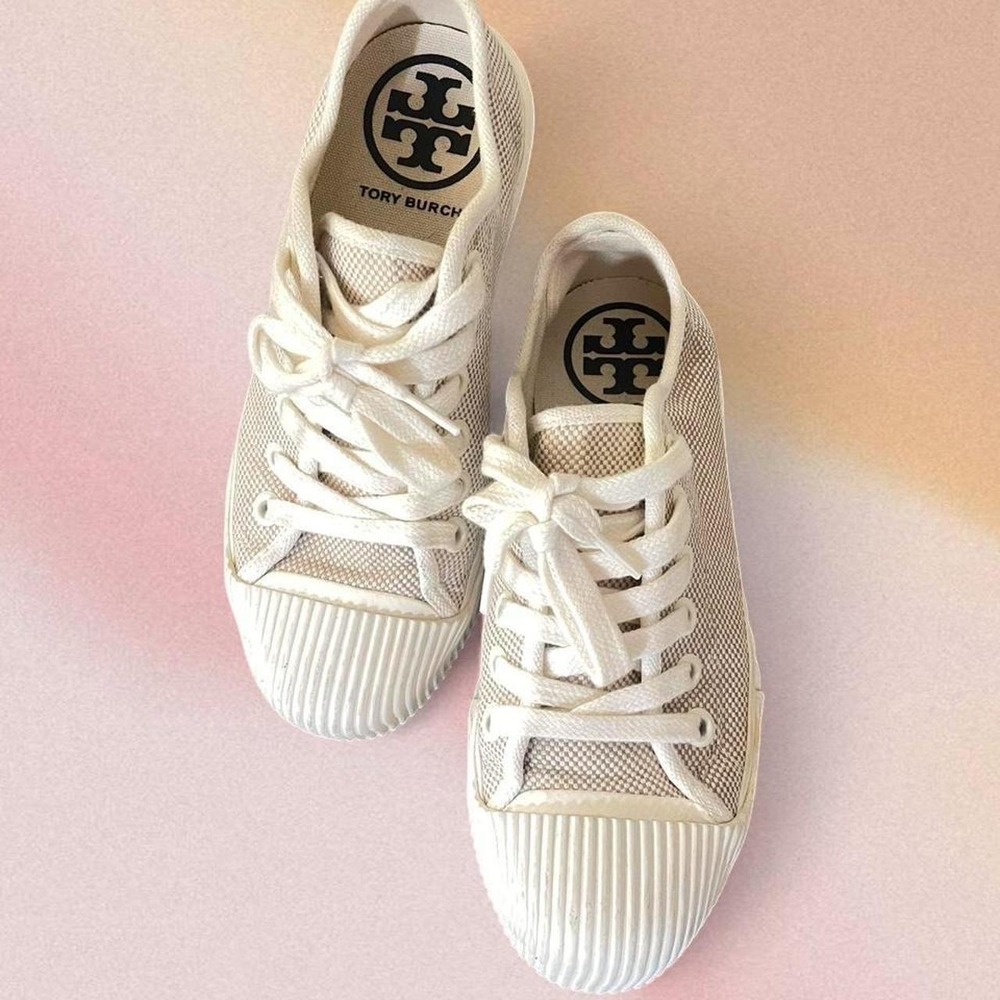 Tory Burch Casual Canvas Low Top 'Buddy' Sneaker Size 7.5